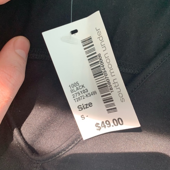 Black South Moon Under Top NEVER WORN!! size: S - Picture 4 of 6